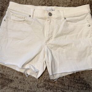 LOFT Women's White Jean Shorts